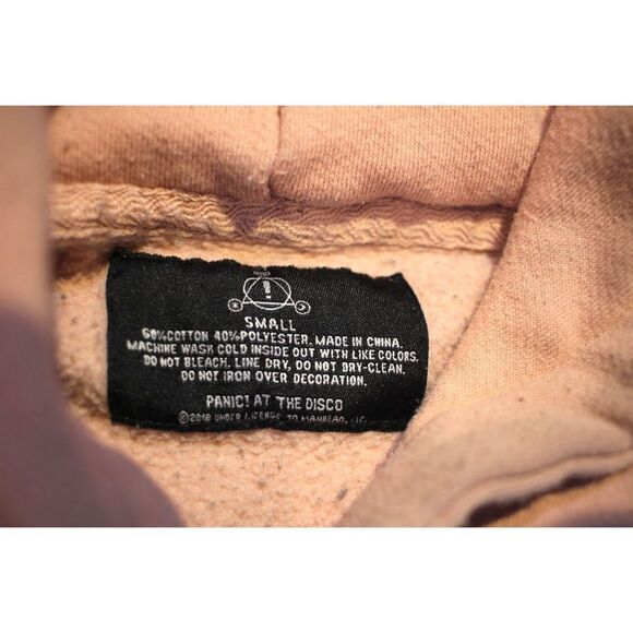 Vintage Panic at the Disco 'Pray For The Wicked' Peach and Black Hoodie - Size S - Picture 5 of 5
